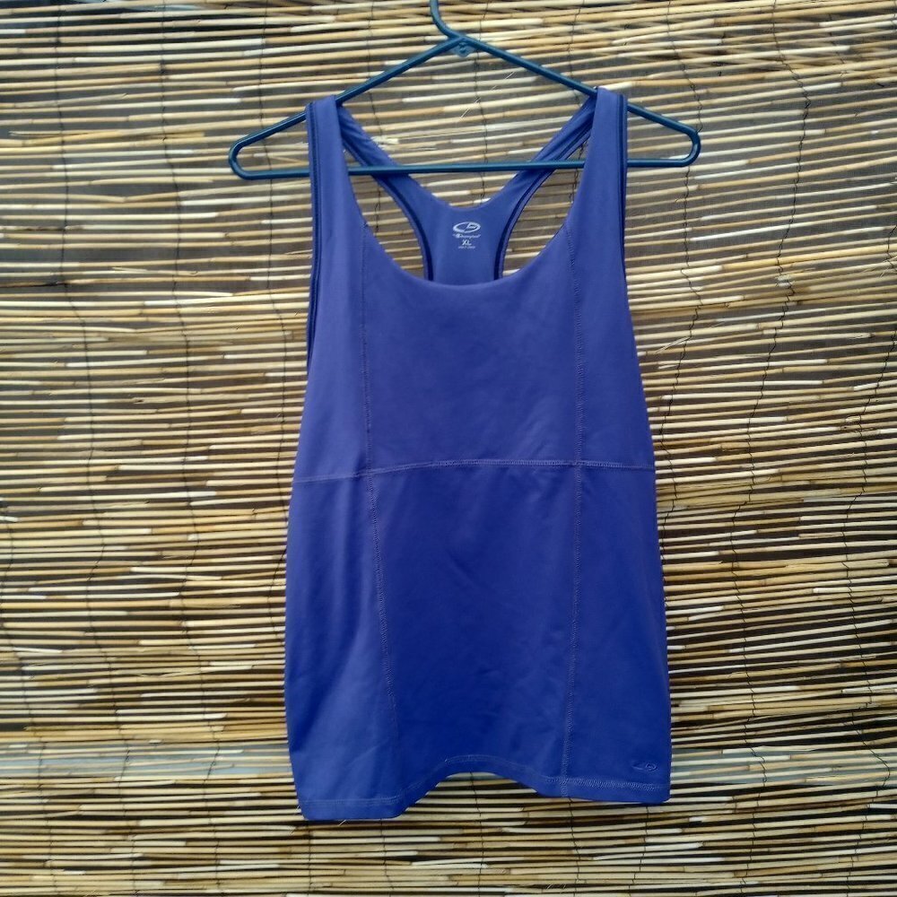 C9 Champion Purple Racerback Lined Tank Top - Purple - XL - Workout, Exercise